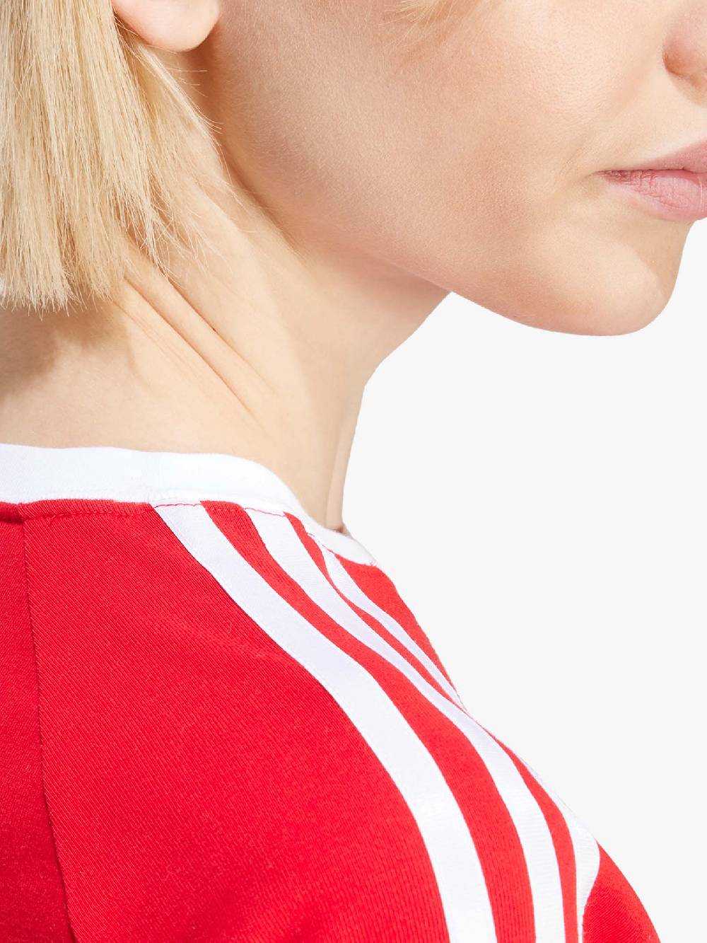 ADIDAS T-shirt 3-Stripes Baby IP0665 Donna Cotone Rosso