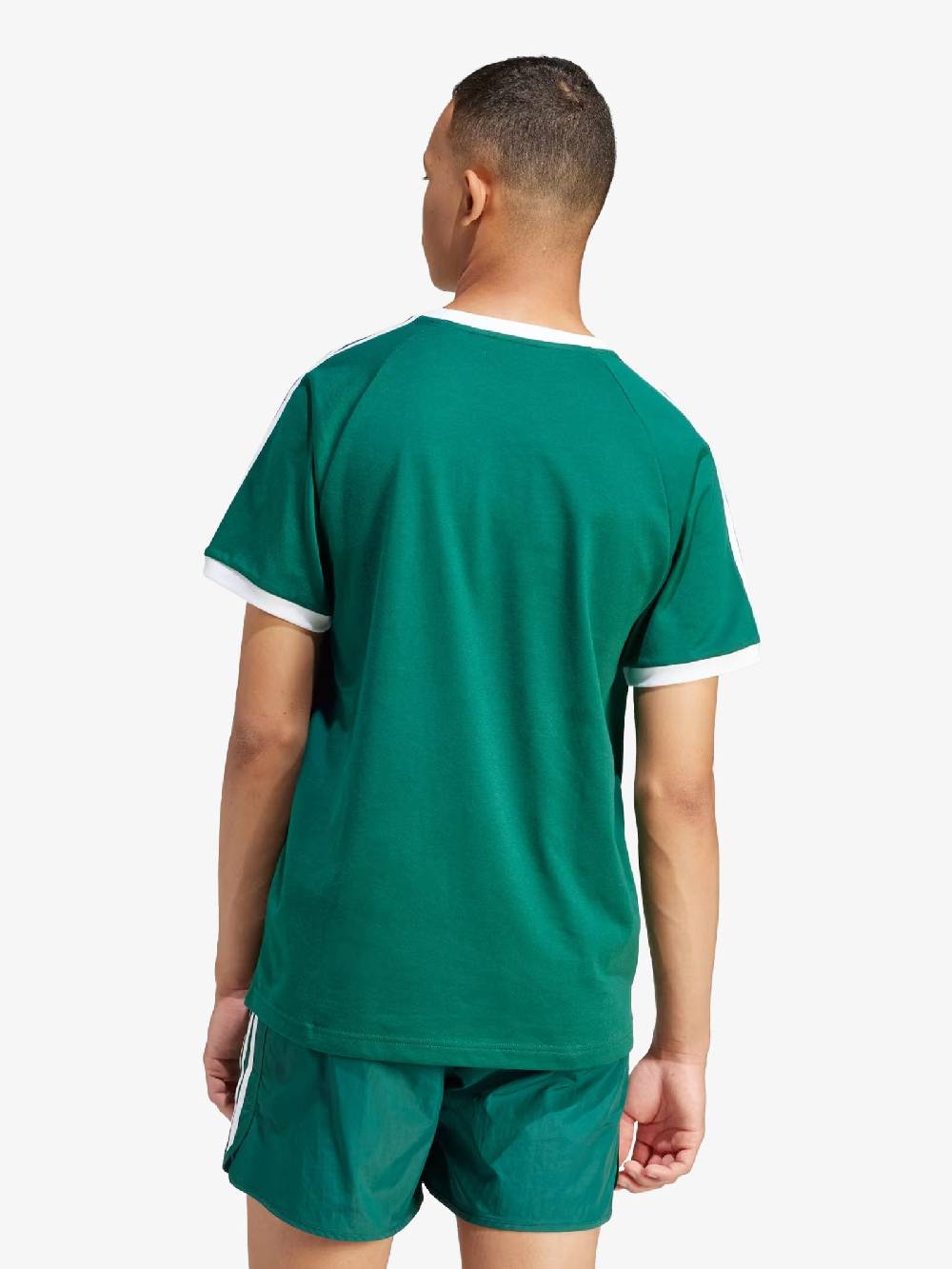 ADIDAS T-shirt Adicolor Classic 3-Stripes IM9387 Uomo In Cotone Verde/bianco