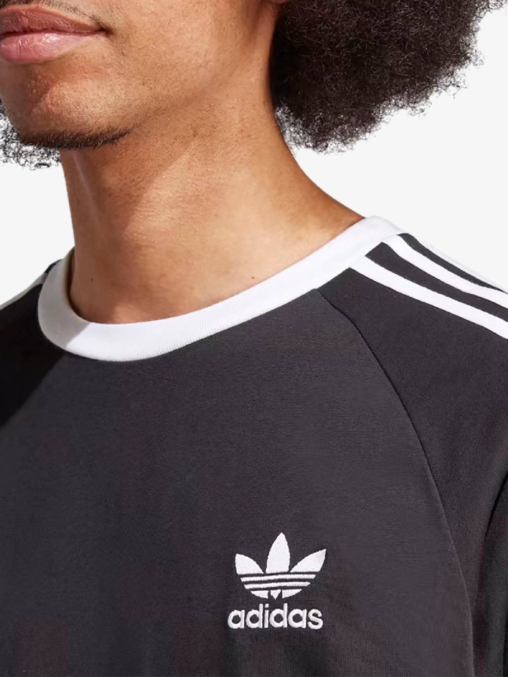 ADIDAS T-shirt Adicolor Classic 3-Stripes Uomo Nero/bianco
