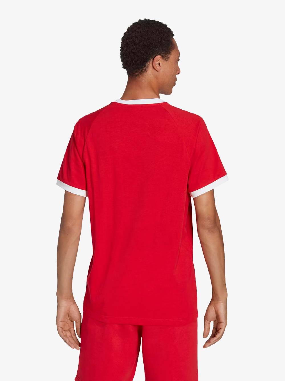 ADIDAS T-shirt Adicolor Classic 3-Stripes Uomo Rosso/bianco