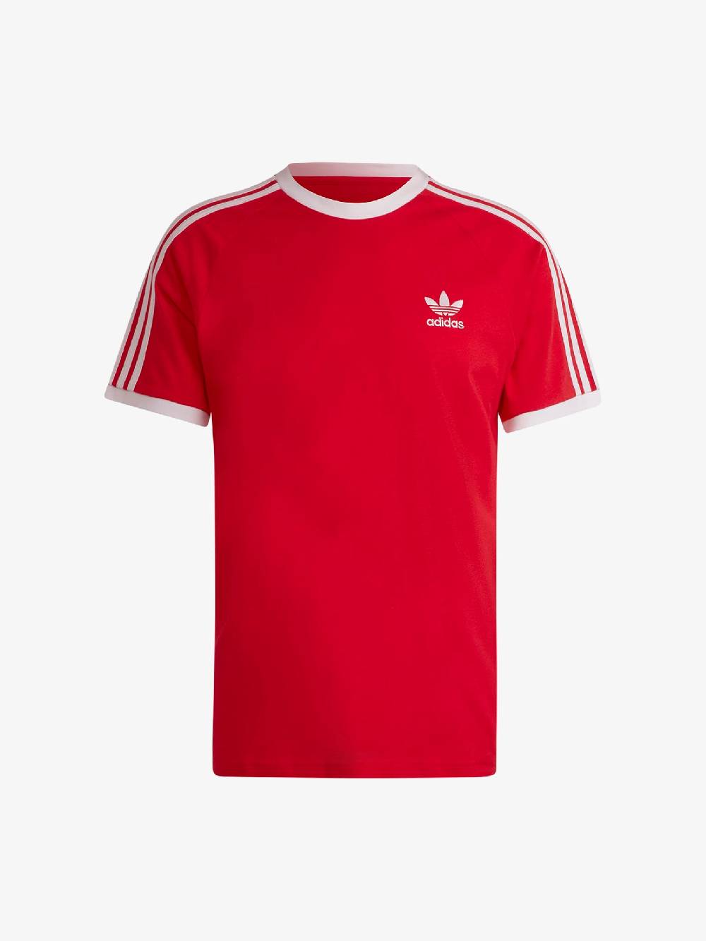 ADIDAS T-shirt Adicolor Classic 3-Stripes uomo rosso/bianco