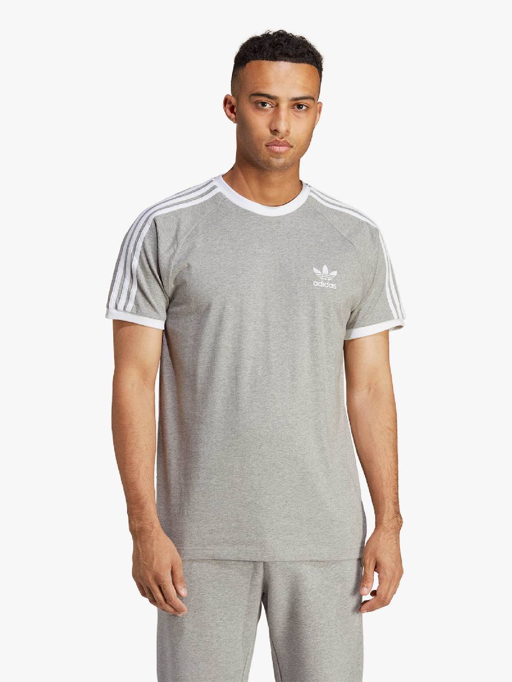 ADIDAS T-shirt Adicolor Classics 3-Stripes IA4848 Uomo Cotone Grigio