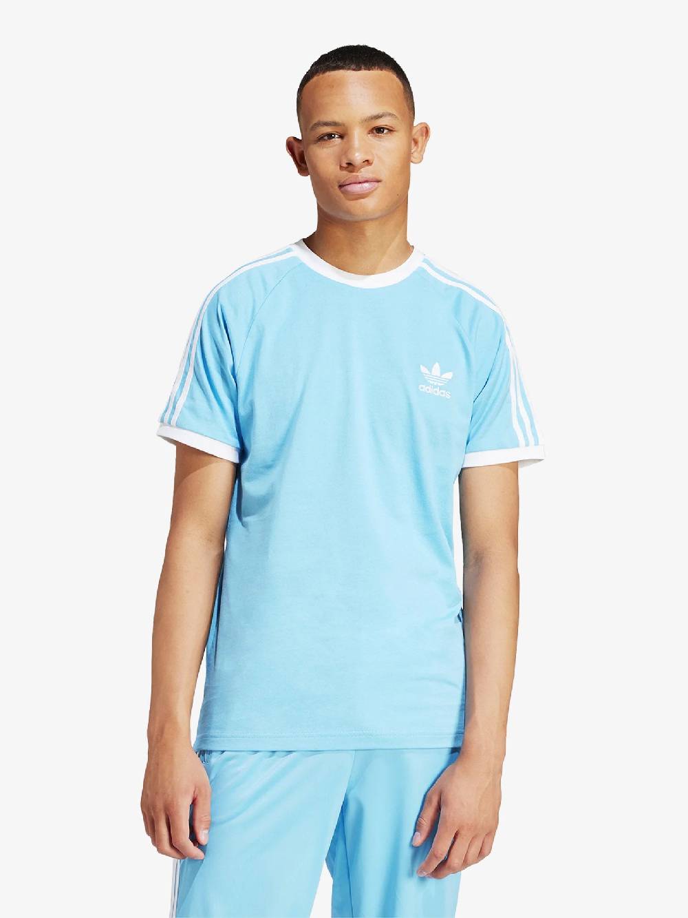 ADIDAS T-shirt ADICOLOR CLASSICS 3-STRIPES IM9392 Uomo Cotone Azzurro