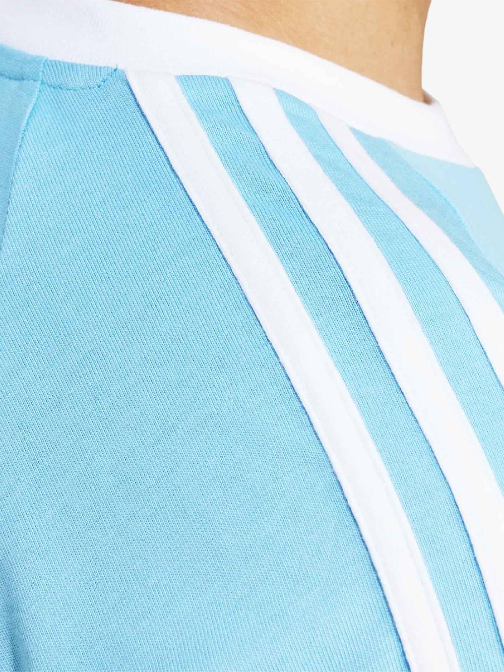 ADIDAS T-shirt ADICOLOR CLASSICS 3-STRIPES IM9392 Uomo Cotone Azzurro