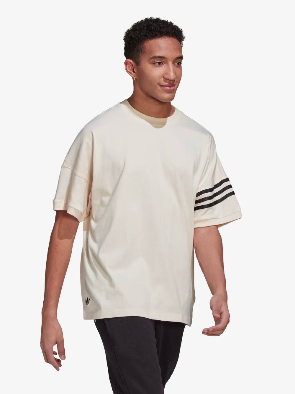 ADIDAS T-shirt Adicolor Neuclassics HM1874 Uomo In Cotone Beige