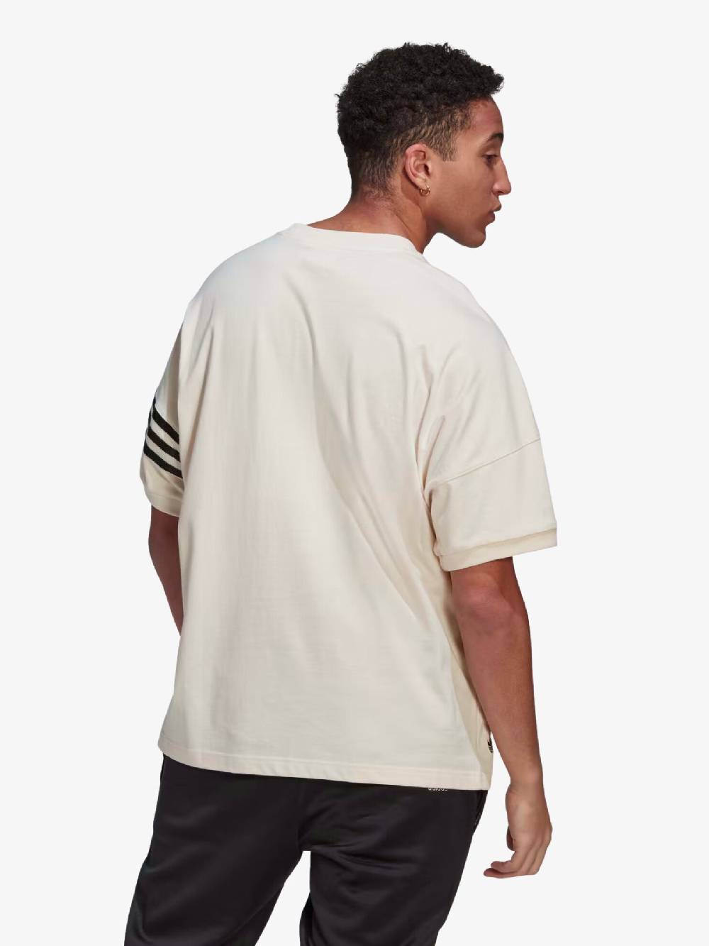 ADIDAS T-shirt Adicolor Neuclassics HM1874 Uomo In Cotone Beige