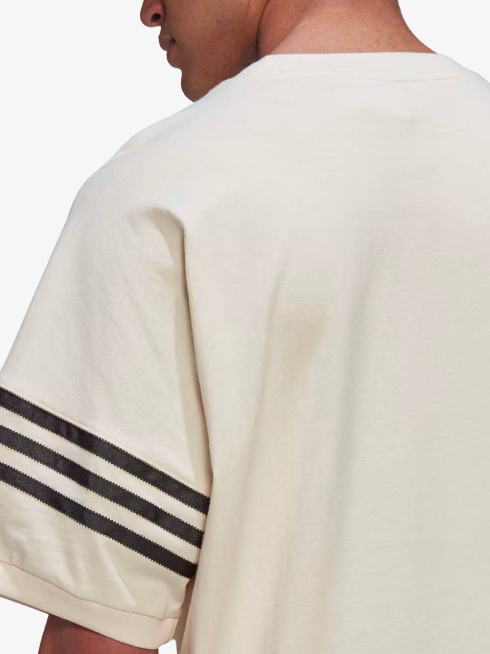 ADIDAS T-shirt Adicolor Neuclassics HM1874 Uomo In Cotone Beige