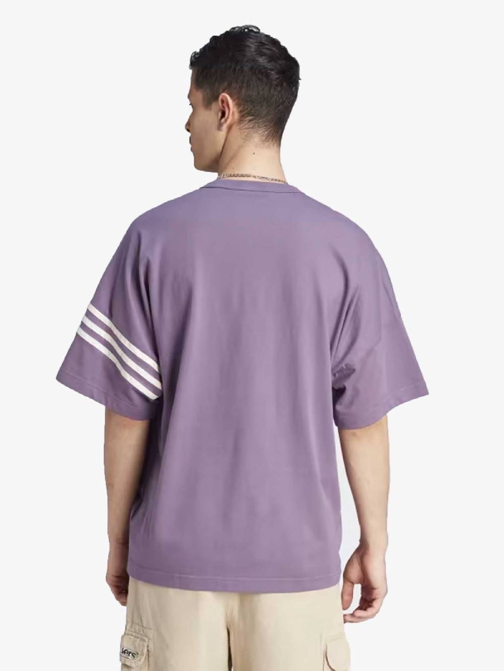 ADIDAS T-shirt Adicolor Neuclassics IN4674 Uomo In Cotone Viola