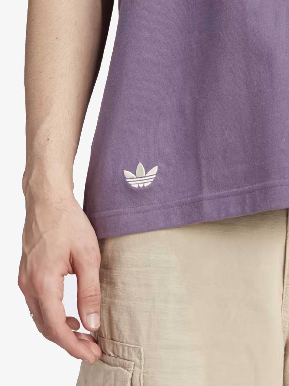 ADIDAS T-shirt Adicolor Neuclassics IN4674 Uomo In Cotone Viola