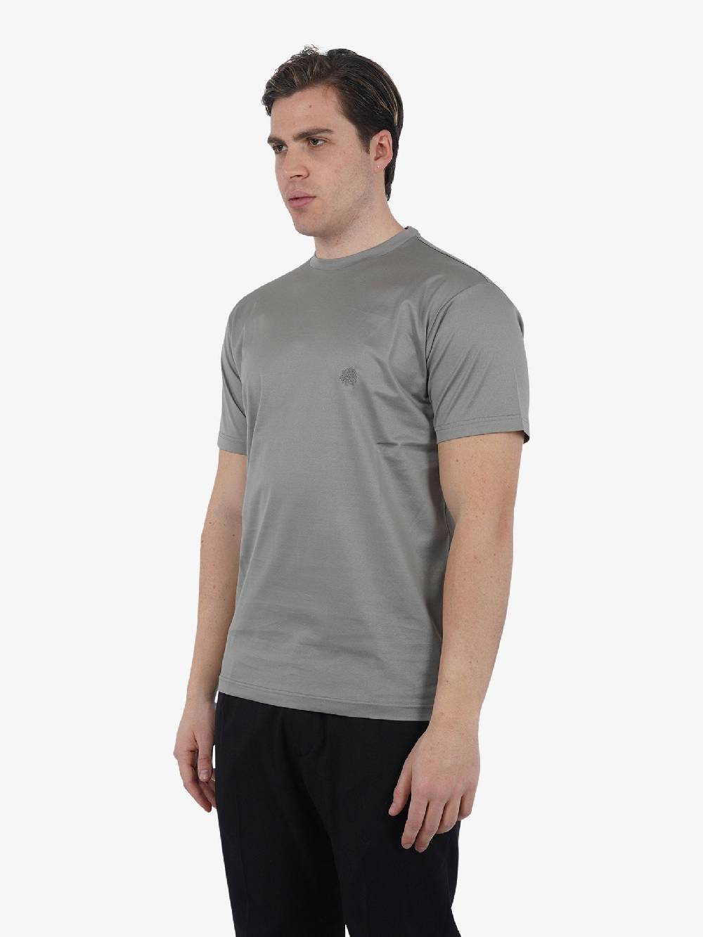 LOW BRAND T-shirt B150 Rose Con Ricamo L1TSS246498 Uomo Cotone Grigio