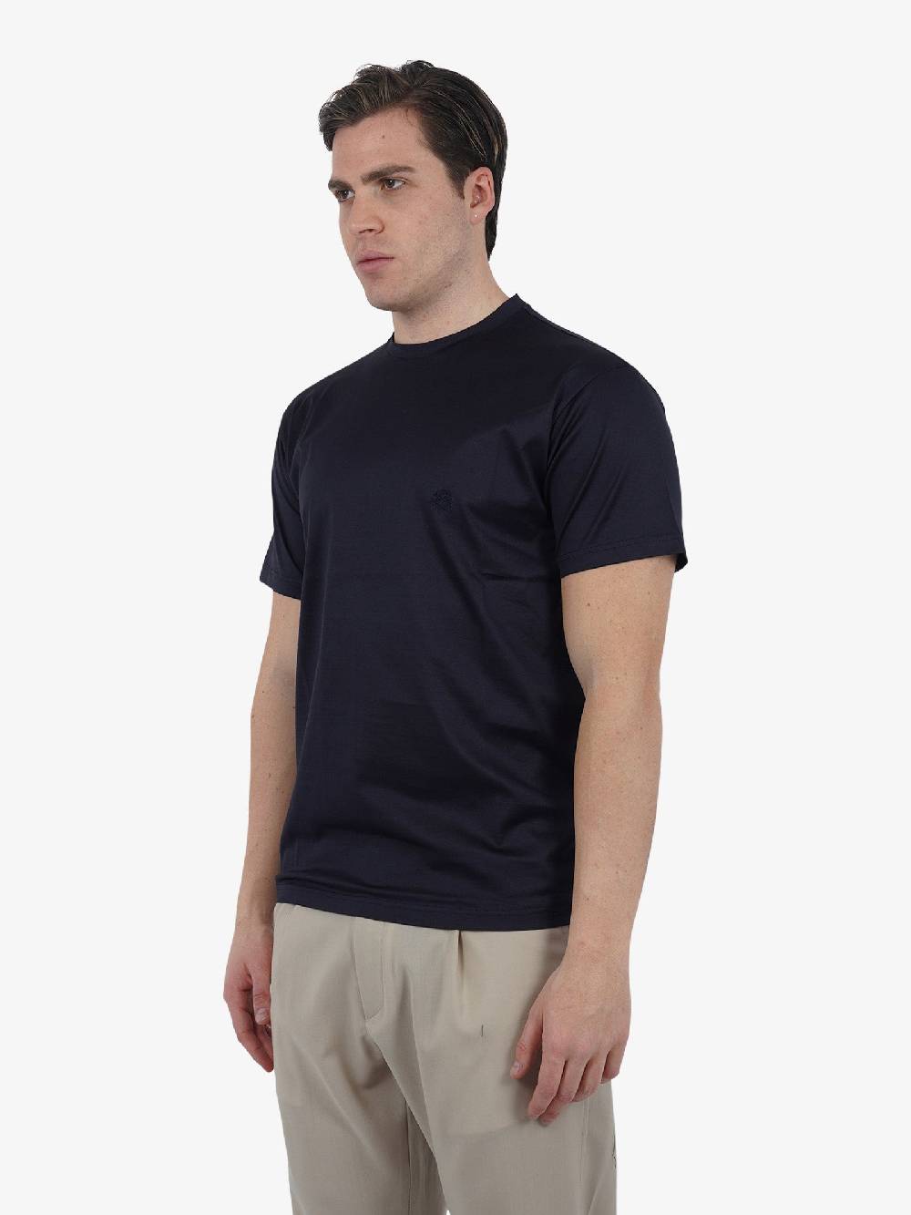 LOW BRAND T-shirt B150 Rose Con Ricamo L1TSS246498 Uomo Cotone Blu