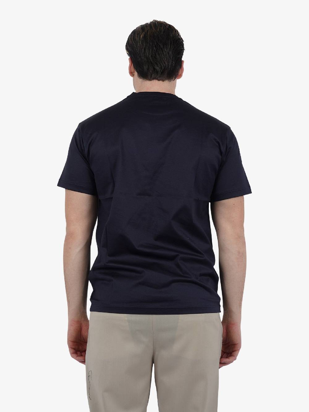 LOW BRAND T-shirt B150 Rose Con Ricamo L1TSS246498 Uomo Cotone Blu