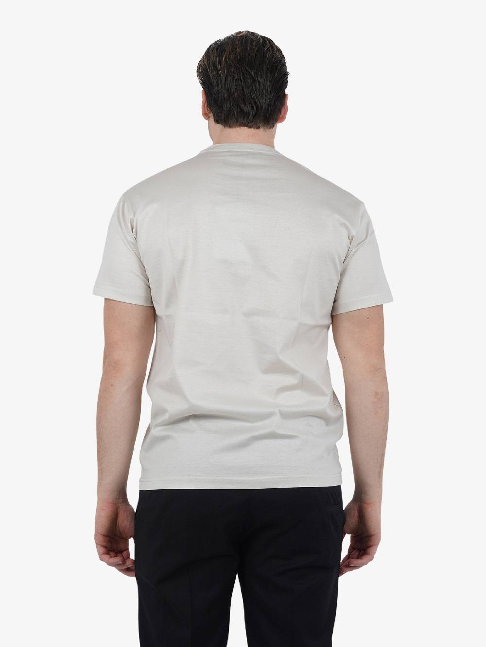 LOW BRAND T-shirt B150 Rose Con Ricamo L1TSS246498 Uomo Cotone Grigio