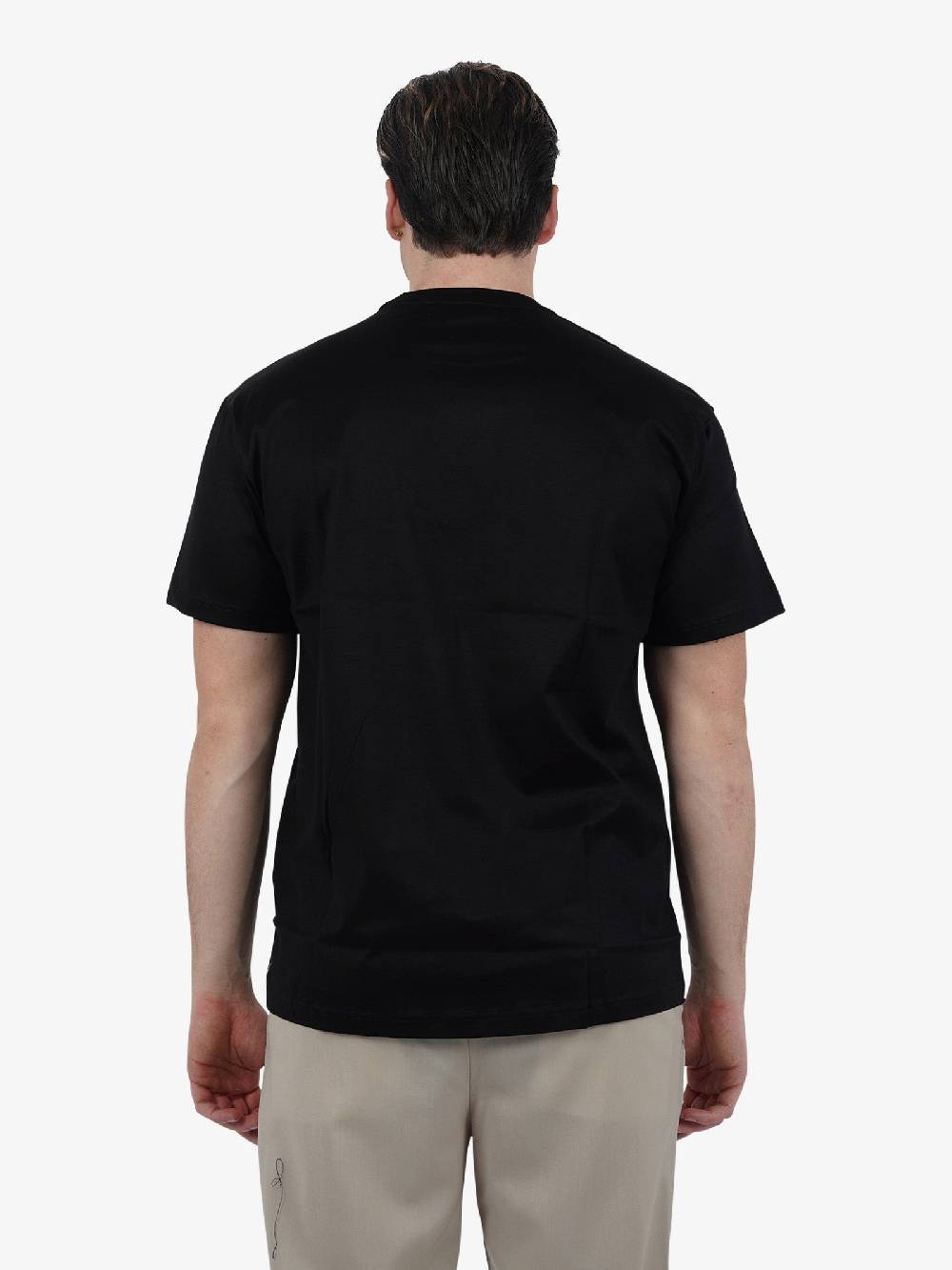 LOW BRAND T-shirt B150 Rose Con Ricamo L1TSS246498 Uomo Cotone Nero