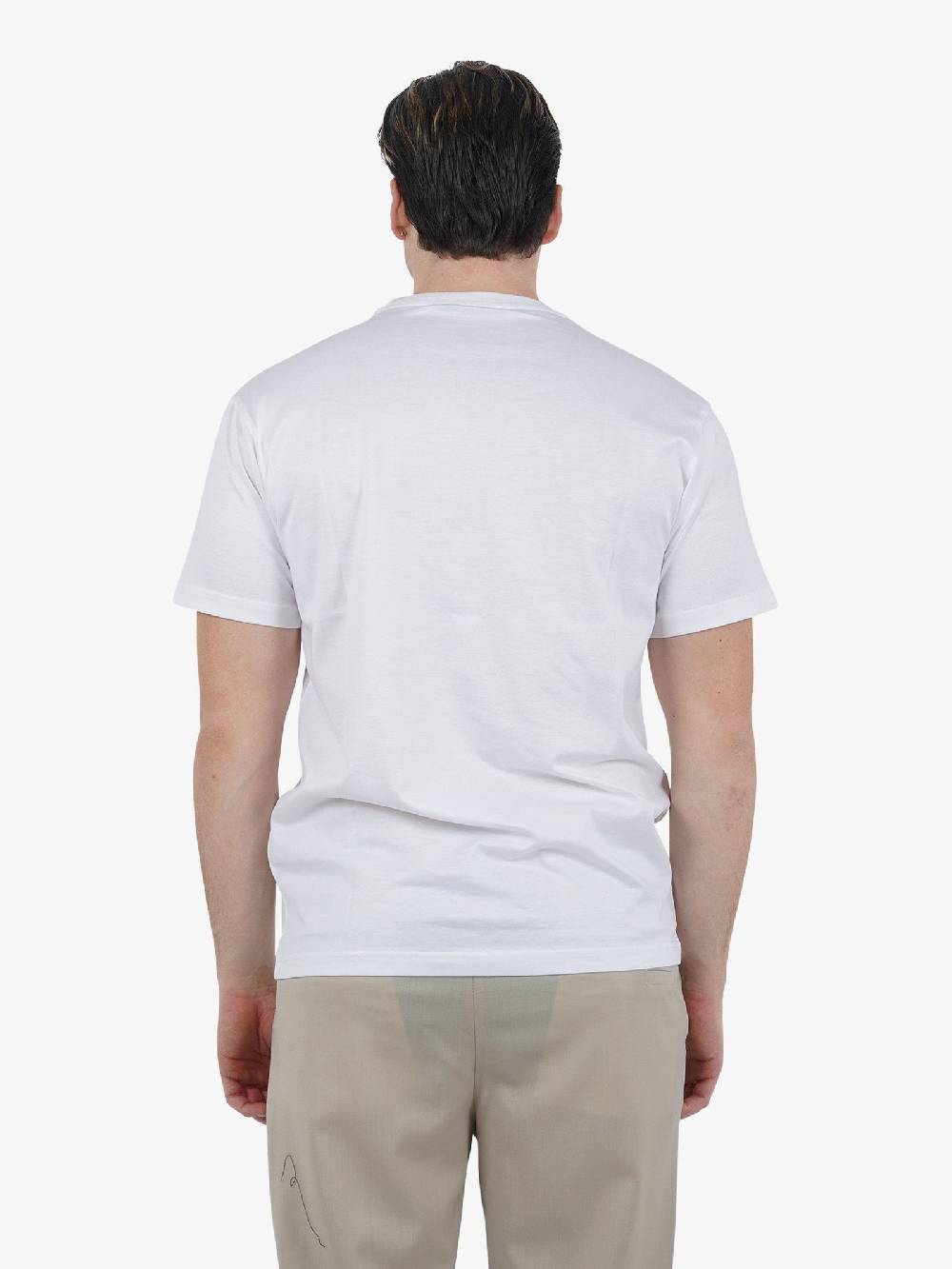 LOW BRAND T-shirt B150 Rose Con Ricamo L1TSS246498 Uomo Cotone Bianco