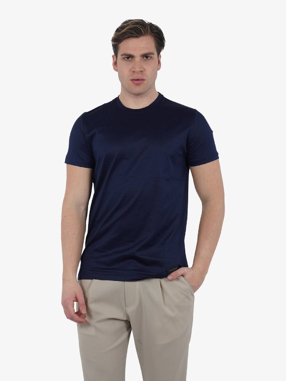 LOW BRAND T-shirt B173 L1TSS246507 uomo cotone Filo di Scozia blu