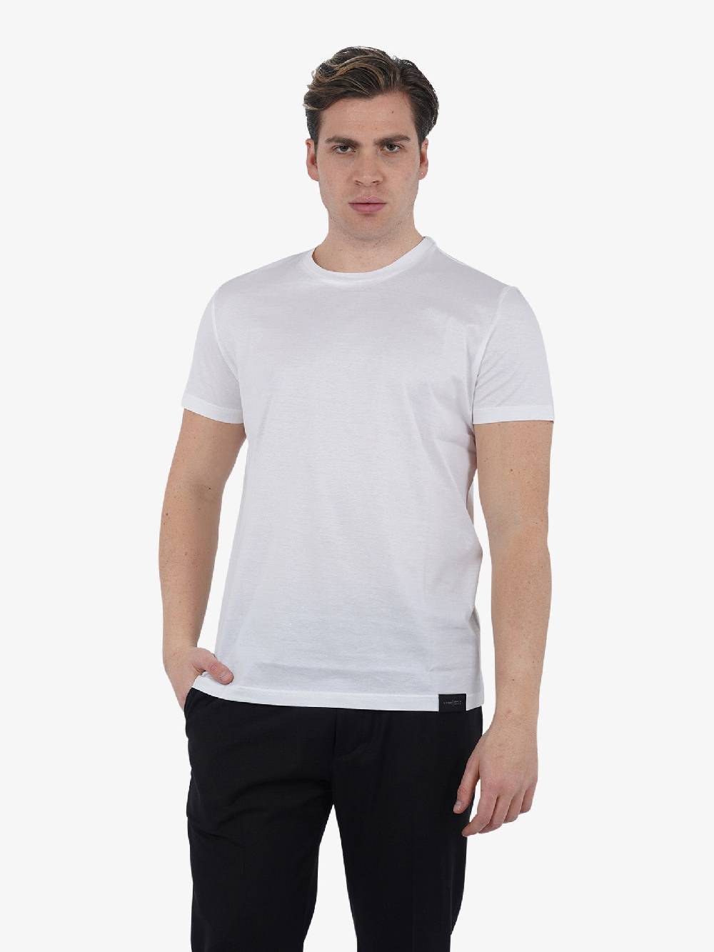 LOW BRAND T-shirt B173 L1TSS246507 uomo cotone Filo di Scozia bianco