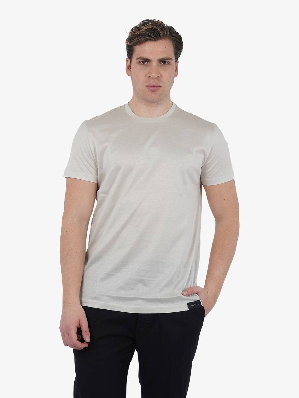 LOW BRAND T-shirt B173 L1TSS246507 uomo cotone Filo di Scozia grigio