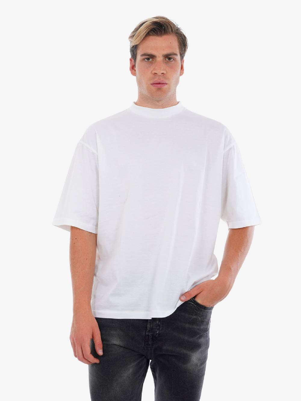 LOW BRAND T-shirt B193 Jersey Di Cotone Uomo Bianco
