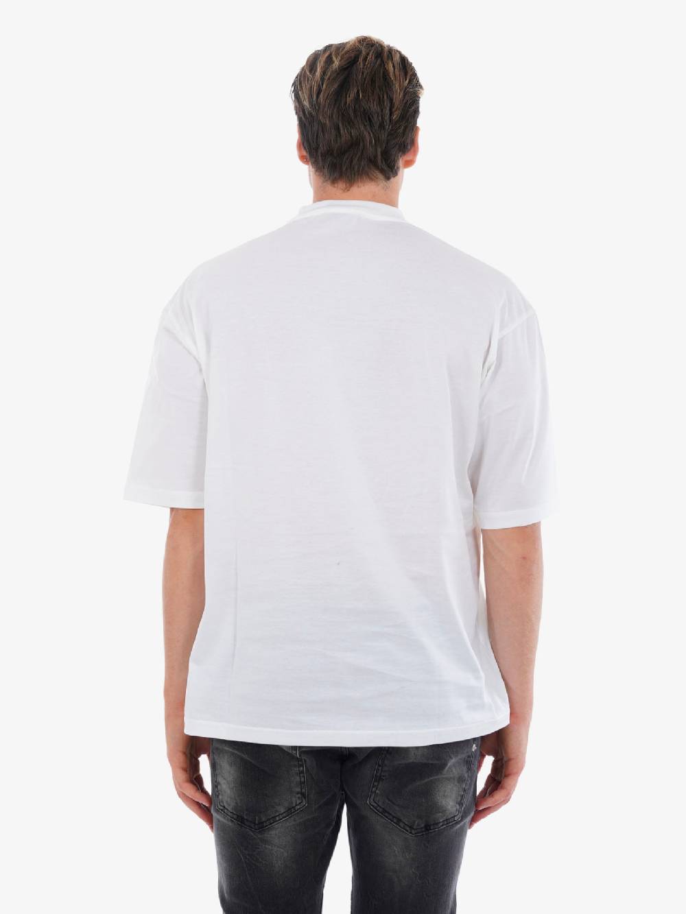 LOW BRAND T-shirt B193 Jersey Di Cotone Uomo Bianco