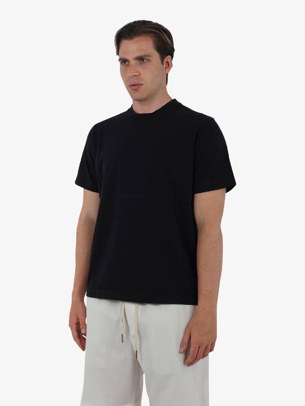 GRIFONI T-shirt Basic Con Logo GQ180036/55 Uomo Cotone Nero