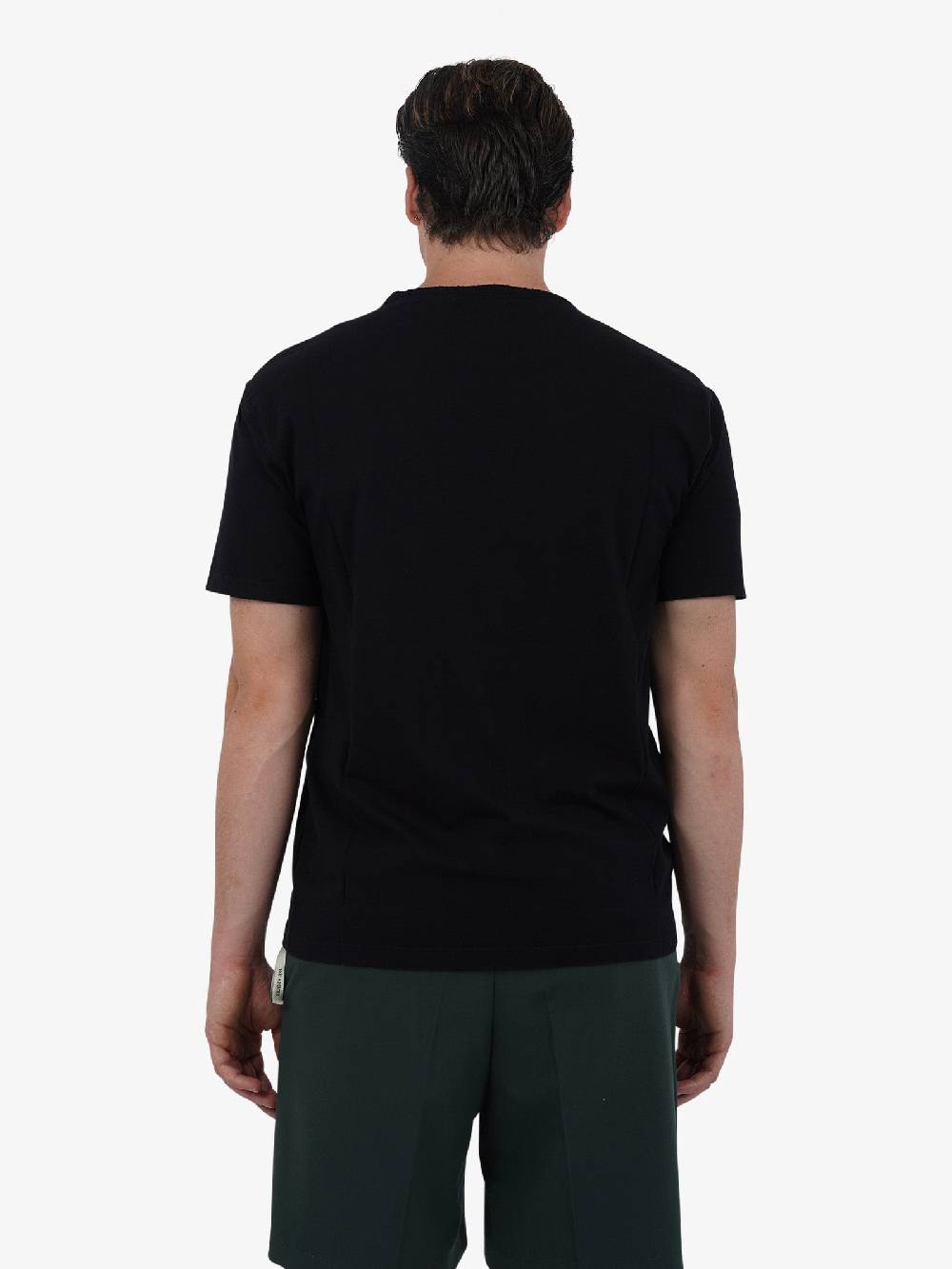 GRIFONI T-shirt Basic Con Logo Mini GQ180001/54 Uomo Cotone Nero