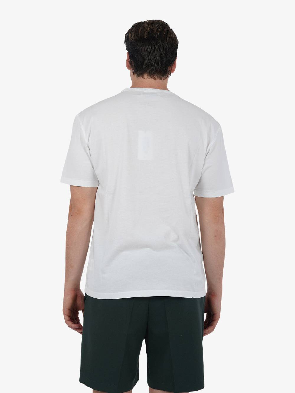 GRIFONI T-shirt Basic Con Logo Mini GQ180001/54 Uomo Cotone Bianco