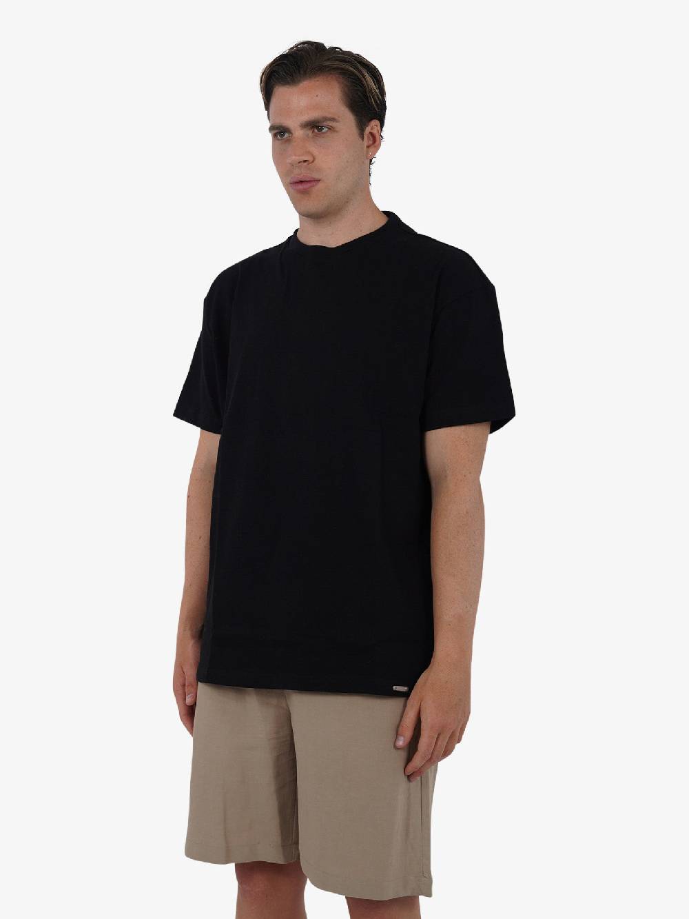 STATE OF ORDER T-shirt Con Etichetta Logo SO1TSS240004 Uomo Cotone Nero