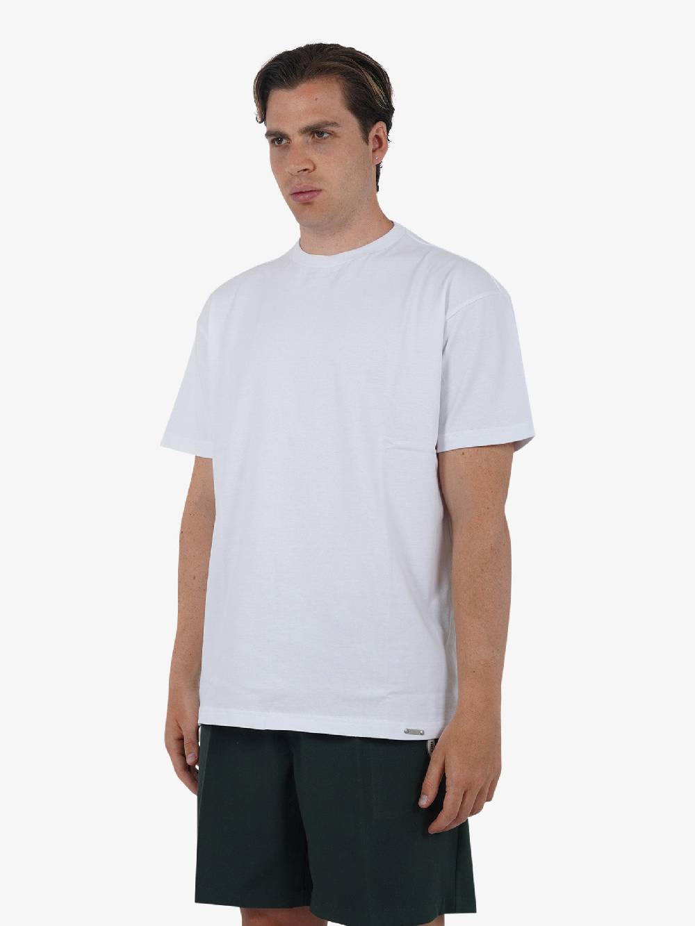 STATE OF ORDER T-shirt Con Etichetta Logo SO1TSS240004 Uomo Cotone Bianco