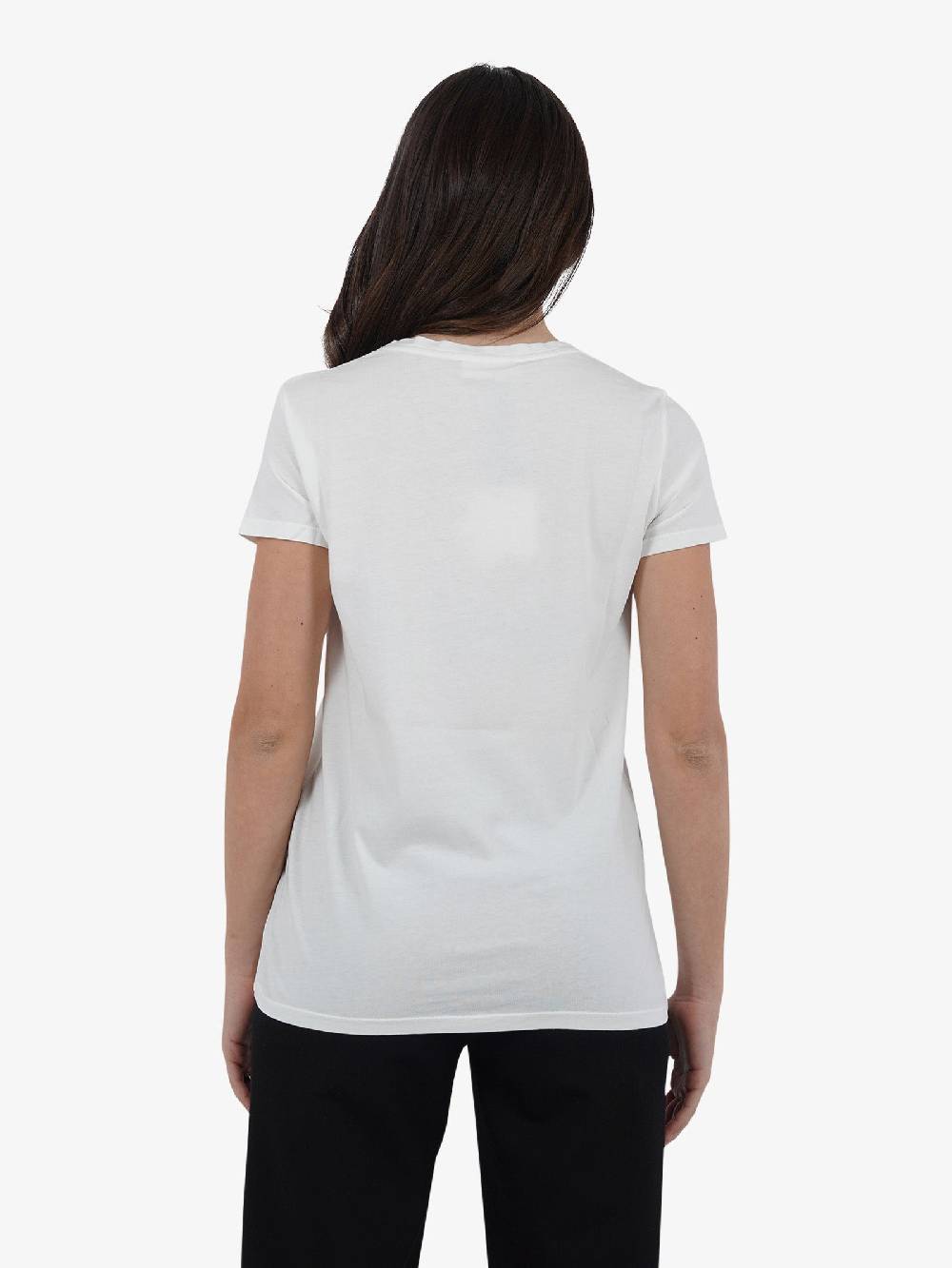 VICOLO T-shirt Con Stampa RB0546 Donna Cotone Bianco