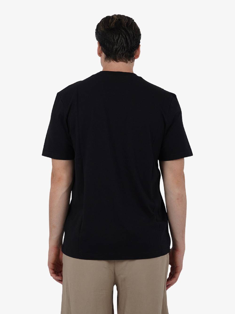 PRET A PORTER T-shirt Con Stampa Sulla Spalla M9M2699 Uomo Cotone Nero