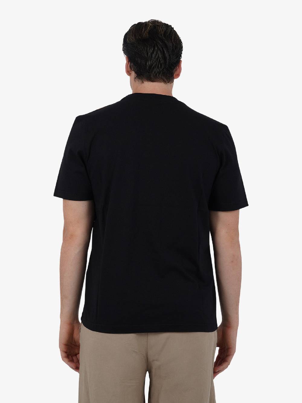 PRET A PORTER T-shirt Con Stampa Sulla Spalla M9M2699 Uomo Cotone Nero