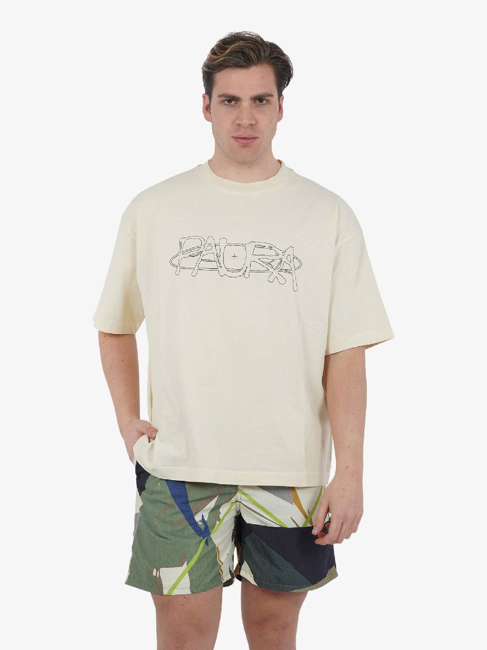 DANILO PAURA T-shirt COSTA 11DP10060207101 uomo cotone panna