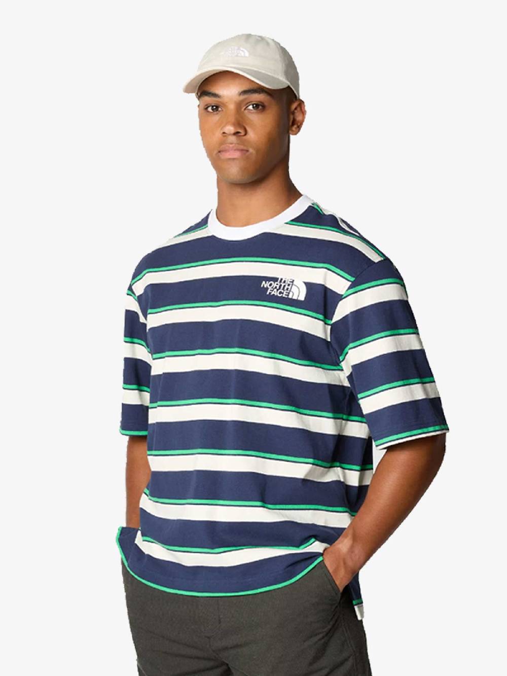 THE NORTH FACE T-shirt Easy TNF 7ZZ2 Uomo Cotone Verde