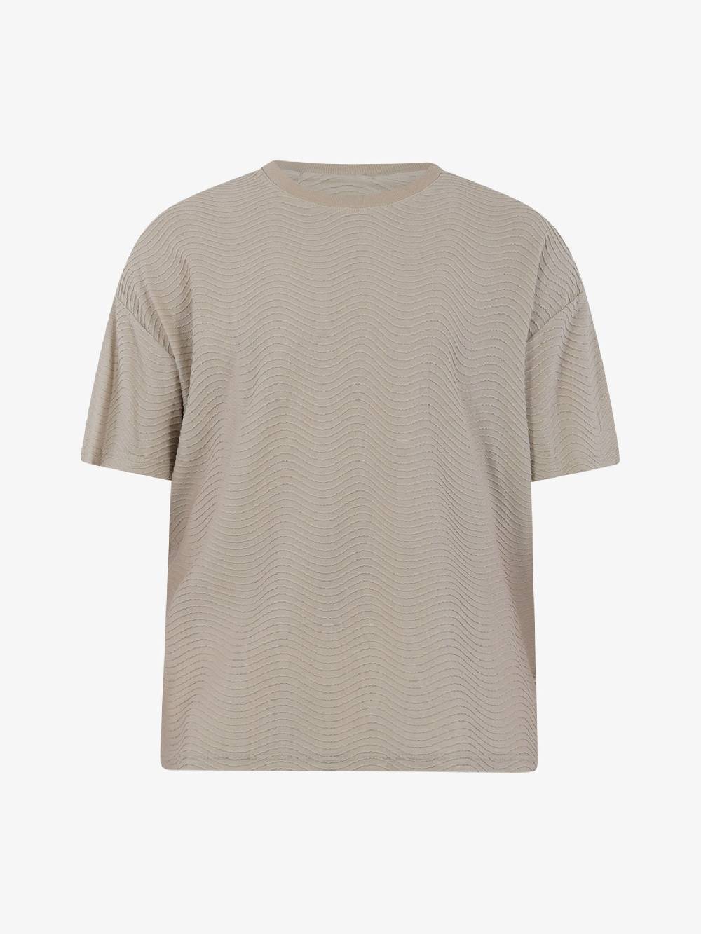 C93 T-shirt Effetto Onda 6067C483 Uomo Cotone Beige
