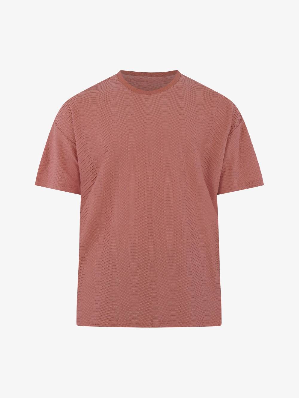 C93 T-shirt Effetto Onda 6067C483 Uomo Cotone Rosso