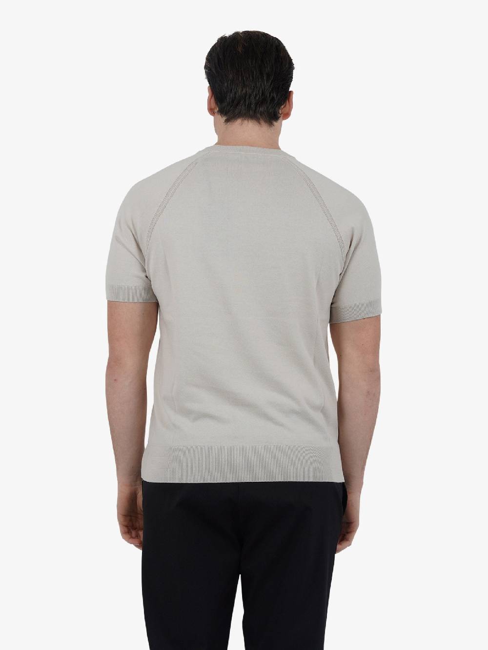 PAOLO PECORA T-shirt Girocollo A012F100 Uomo Cotone Beige