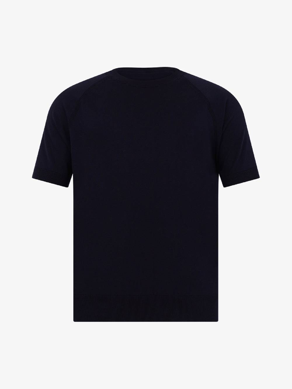 PAOLO PECORA T-shirt Girocollo A012F100 Uomo Cotone Blu