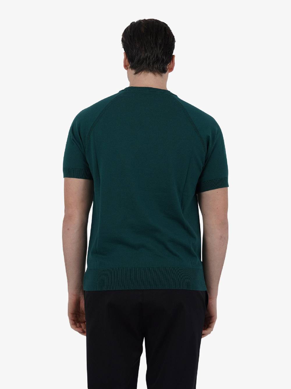 PAOLO PECORA T-shirt Girocollo A012F100 Uomo Cotone Verde