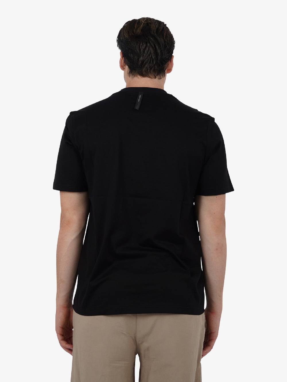 PRET A PORTER T-shirt Girocollo Con Stampa M9M2752 Uomo Cotone Nero