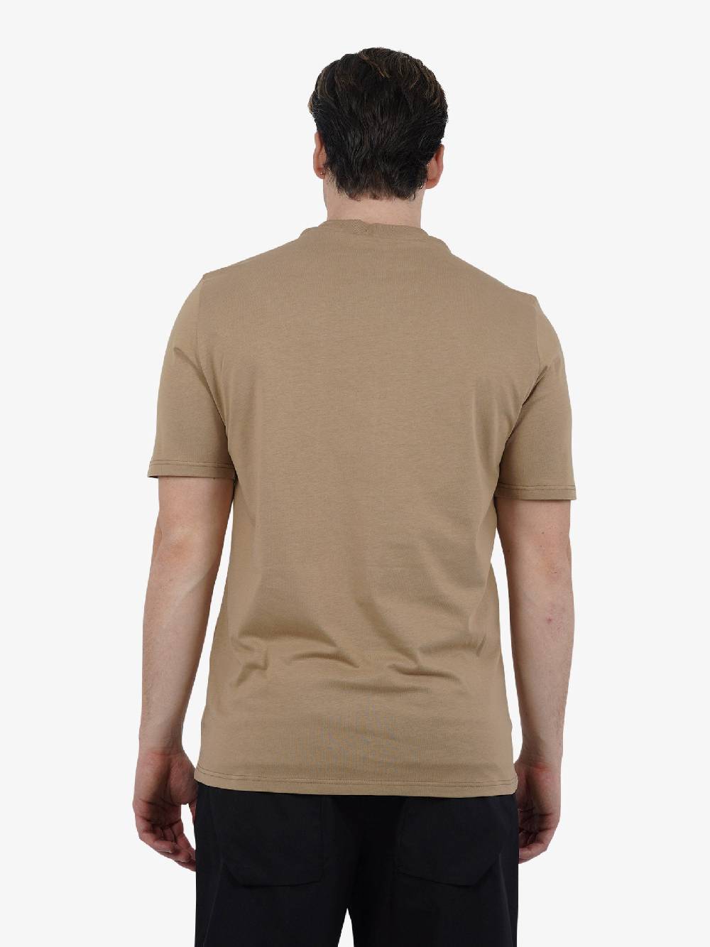 YES LONDON T-shirt Girocollo Con Stampa XM4102 Uomo Cotone Beige