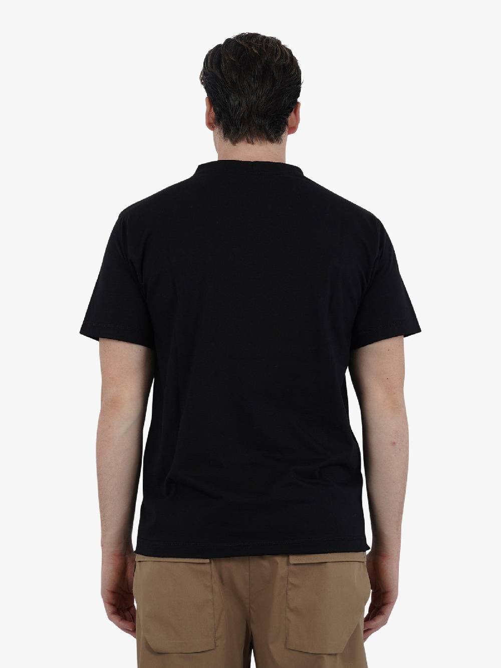 MARSEM T-shirt Girocollo EMA-COT15 Uomo Cotone Nero