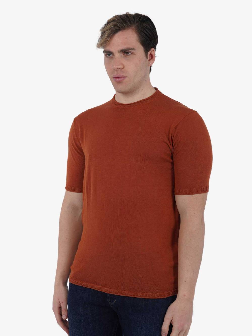 SSEINSE T-shirt Girocollo M/M ME2713SS Uomo Cotone Arancione