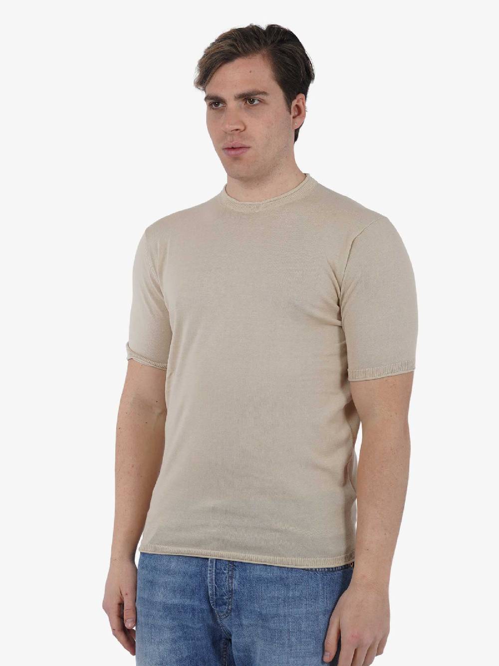 SSEINSE T-shirt Girocollo M/M ME2713SS Uomo Cotone Beige