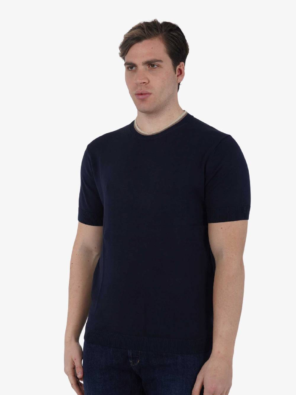 SSEINSE T-shirt Girocollo M/M ME2716SS Uomo Cotone Blu