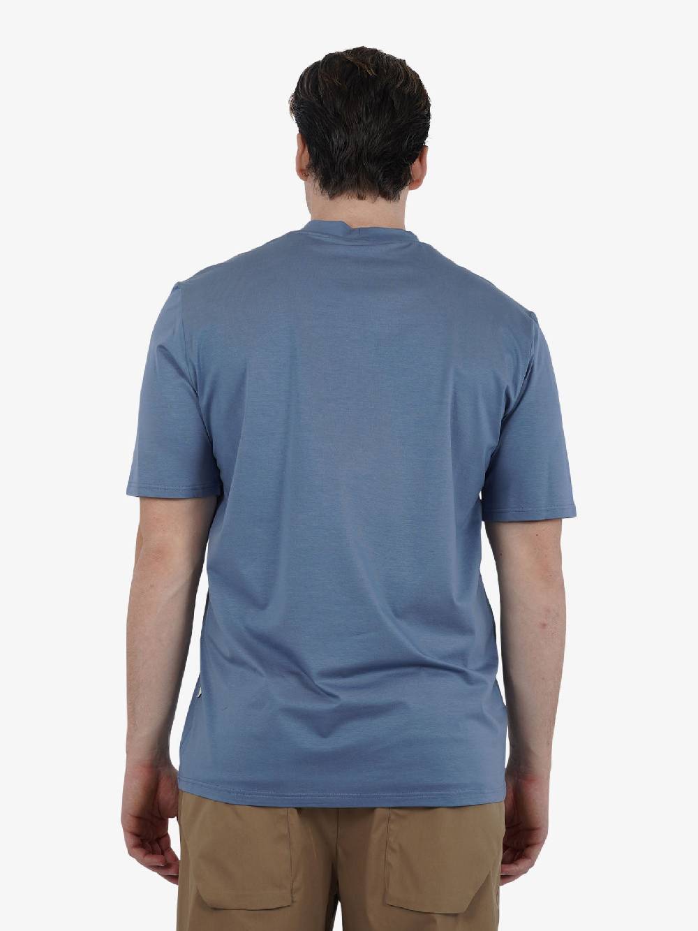 YES LONDON T-shirt Girocollo XM4090 Uomo Cotone Grigio