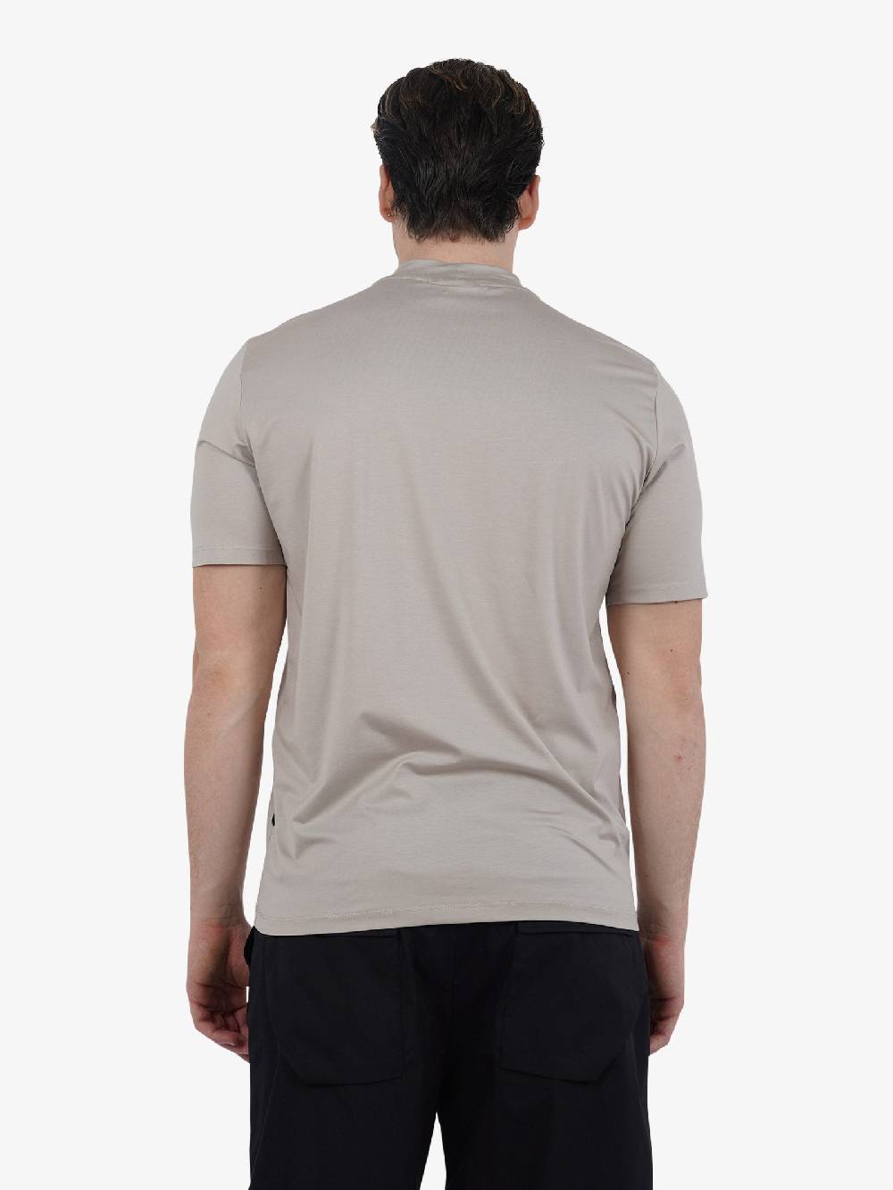 YES LONDON T-shirt Girocollo XM4118 Uomo Cotone Beige