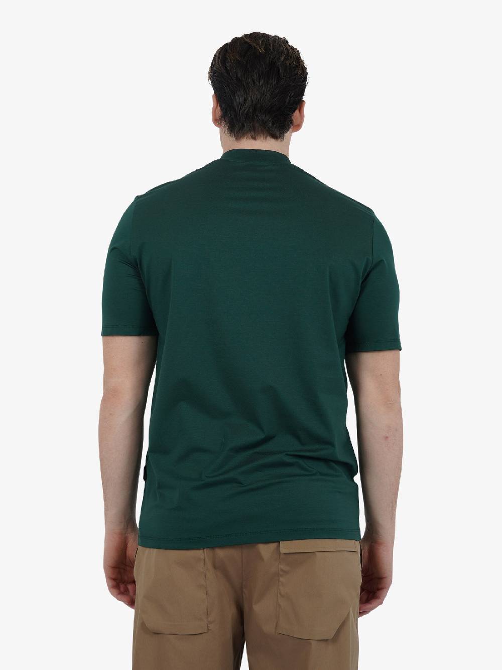 YES LONDON T-shirt Girocollo XM4118 Uomo Cotone Verde
