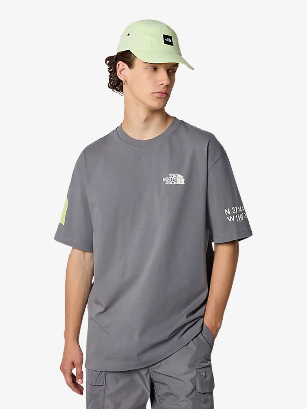 THE NORTH FACE T-shirt GRAPHIC NSE 87F6 Uomo Cotone Grigio