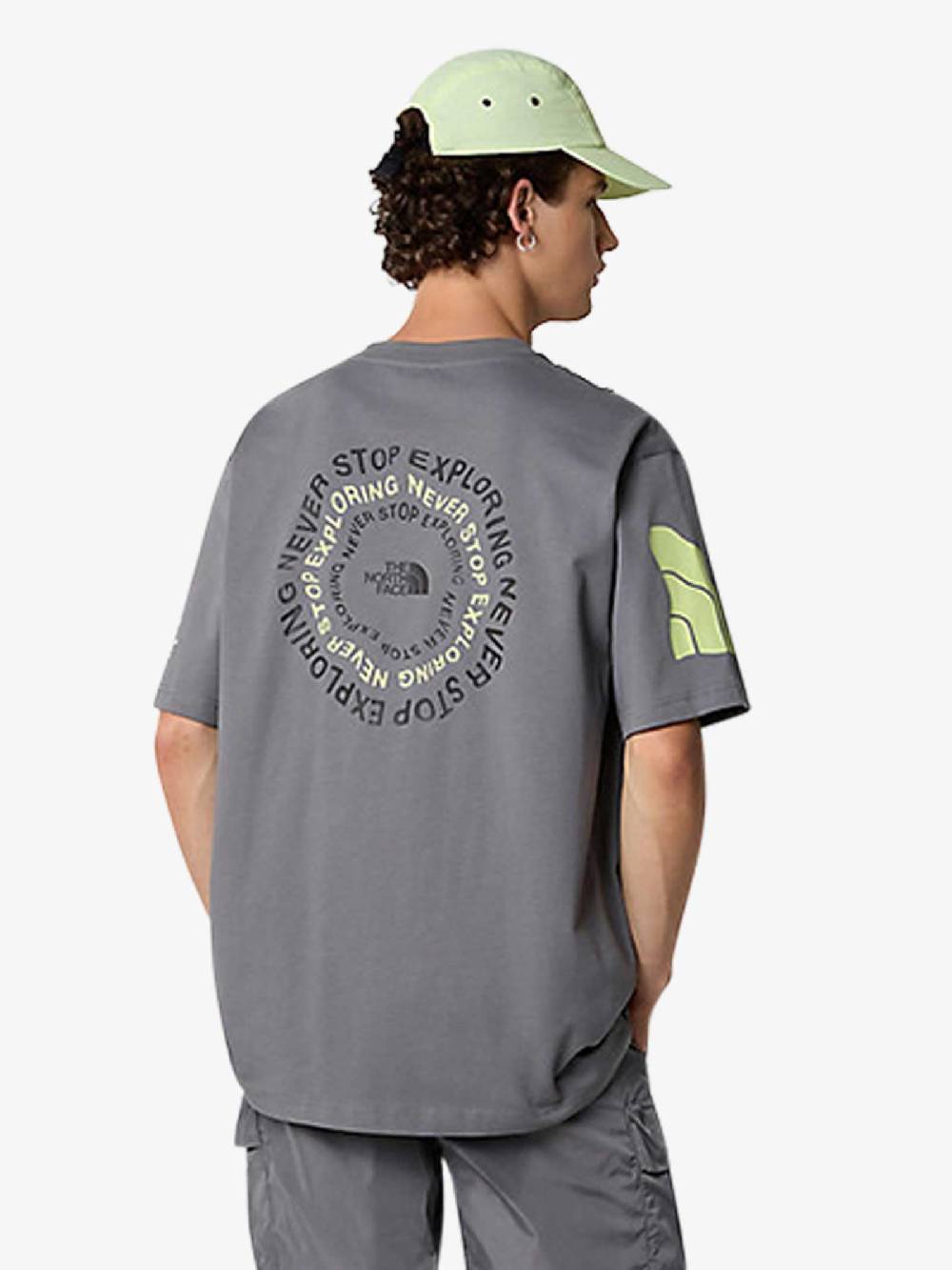 THE NORTH FACE T-shirt GRAPHIC NSE 87F6 Uomo Cotone Grigio